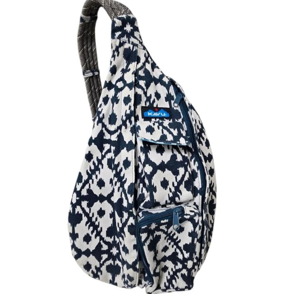 Kavu Original Blue Blot Crossbody Rope Sling Bag Retired - Picture 7 of 7